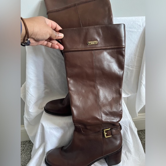 Coach, Brown, Genuine Leather, Riding Boot, Size 10, 16” calf circumference - Picture 6 of 9